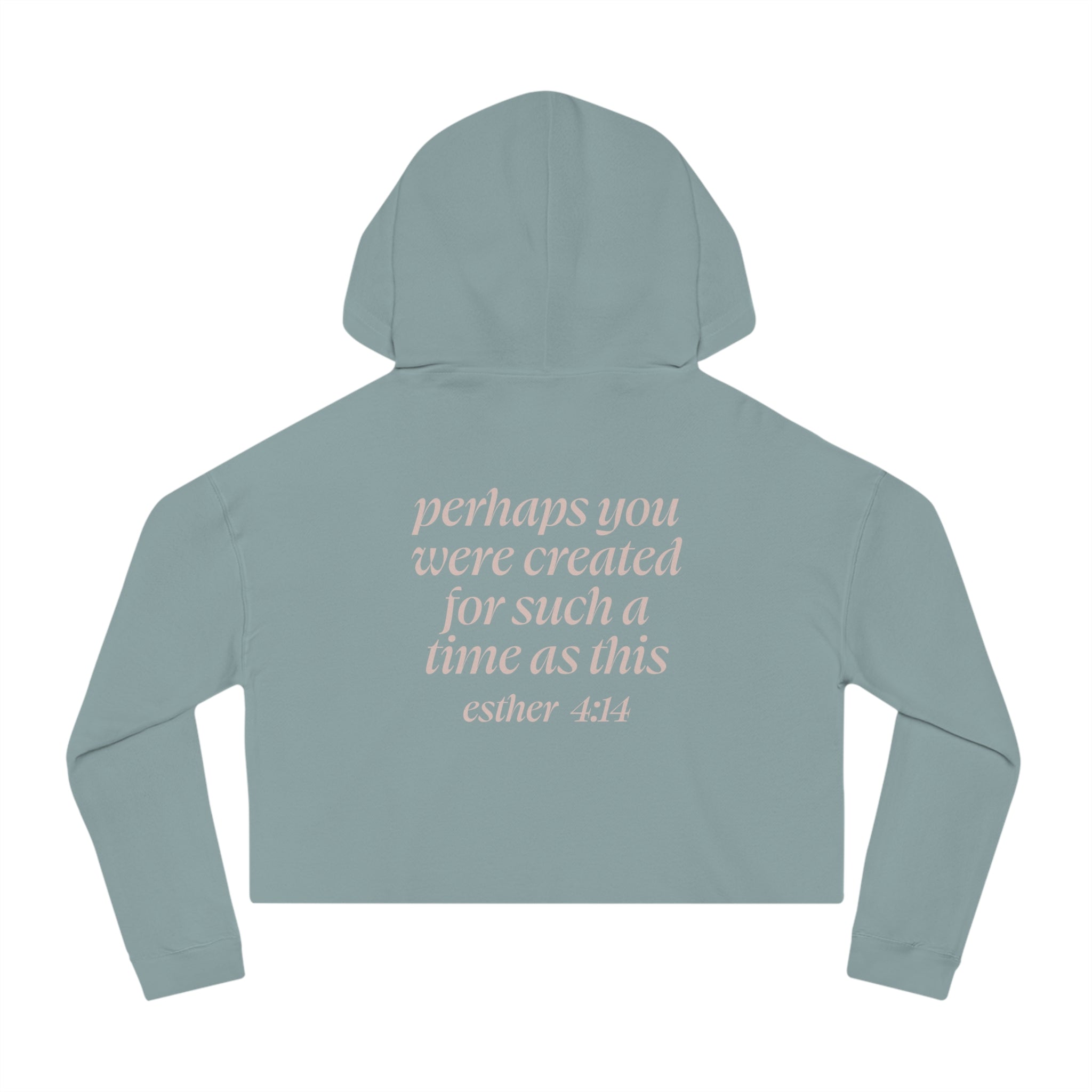 Esther 4:14 Women’s Cropped Hooded Sweatshirt