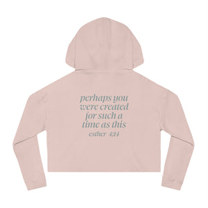 Esther 4:14 Women’s Cropped Hooded Sweatshirt